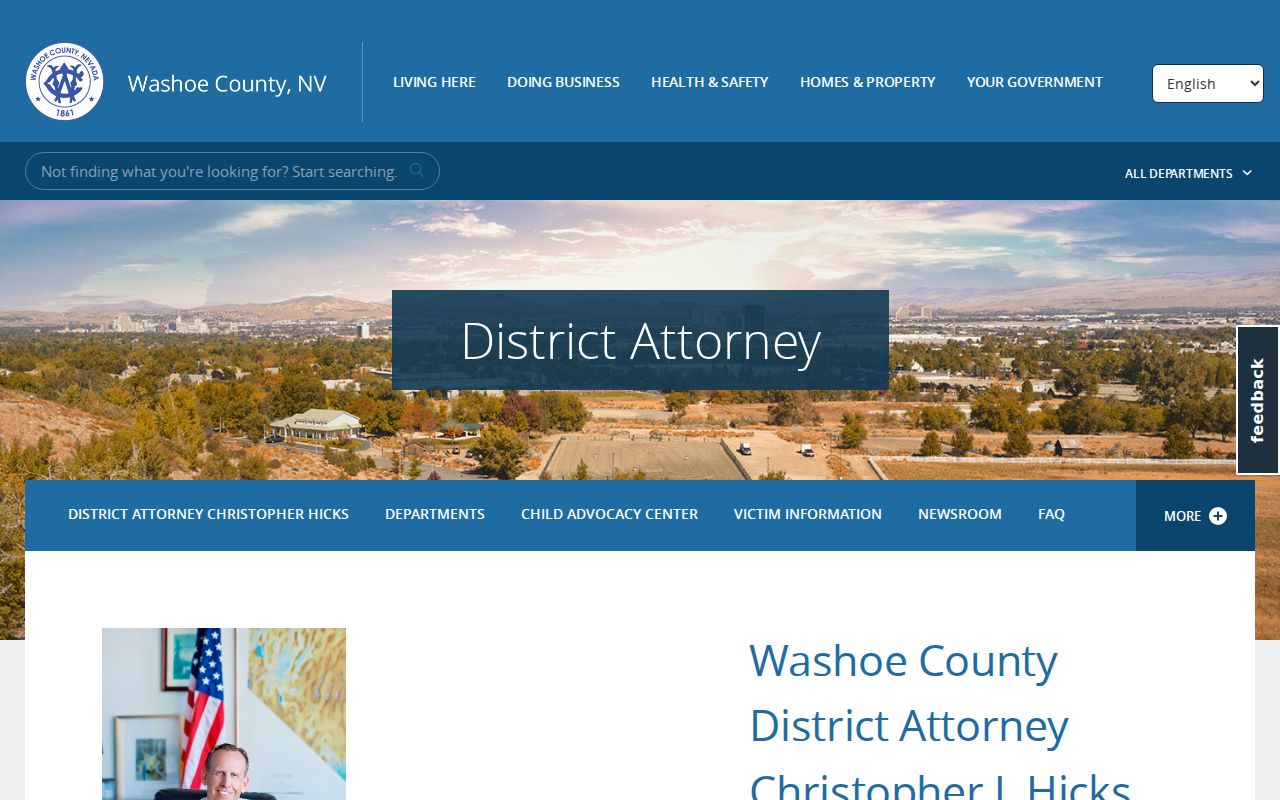 Washoe County criminal court case source from the District Attorney